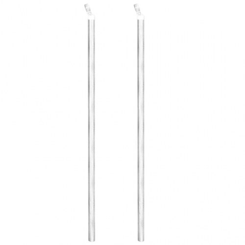 Fletvævshegn med stolper galvaniseret stål 25 x 1 m sølvfarvet