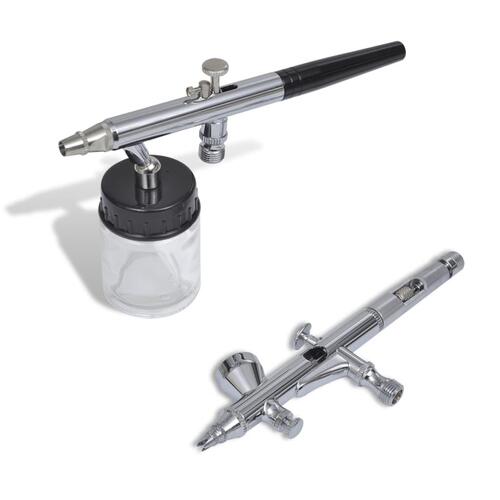 Airbrush-slt med 2 sprøjtepistoler