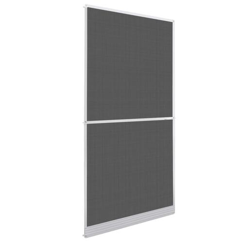 Hængslet insektnet til dør 100x215 cm hvid