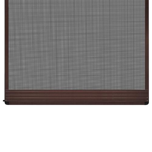 Hængslet insektnet til dør 100x215 cm brun
