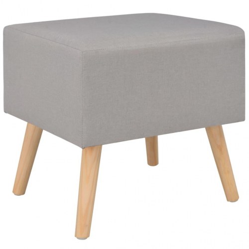Sengeskabe 2 stk. 40 x 35 x 40 cm stof grå