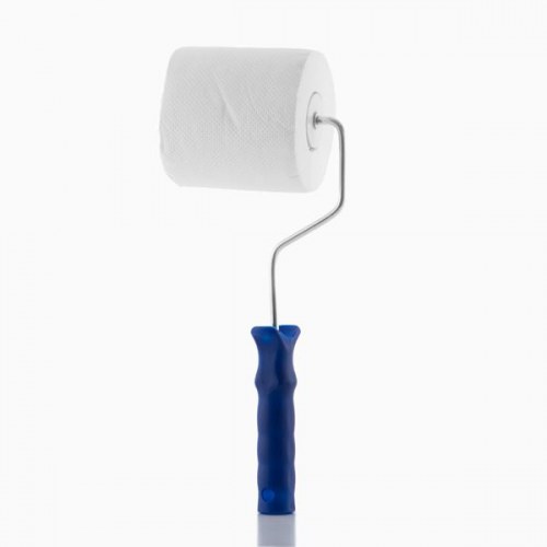 Toiletpapir med rulle - sjov gave og prank