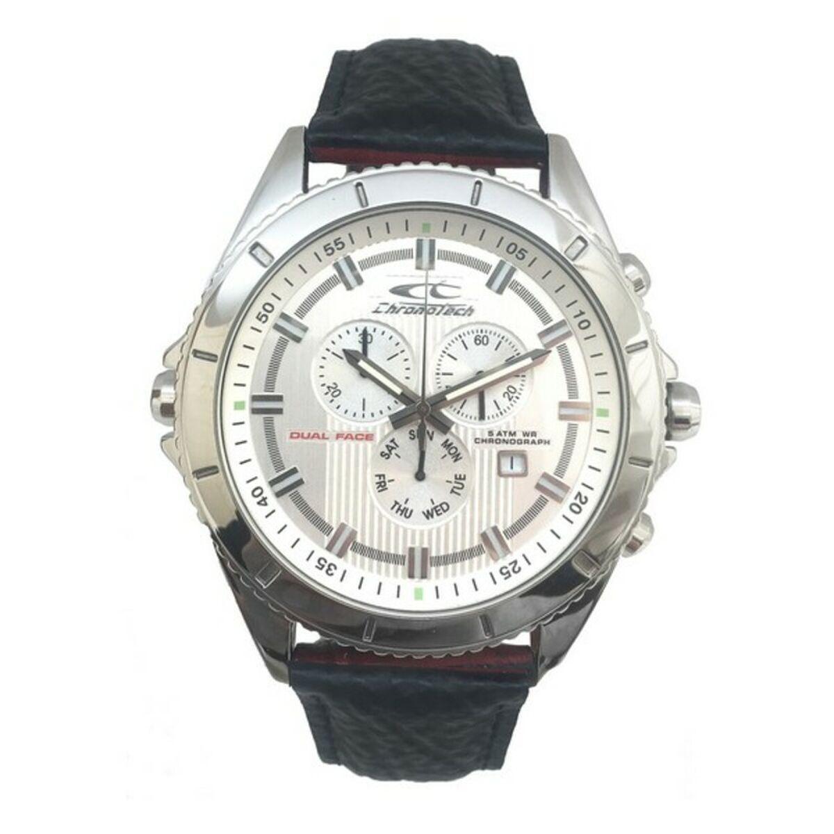Chronotech herreur CT7636L-02, hvid skive (Ø 42 mm)