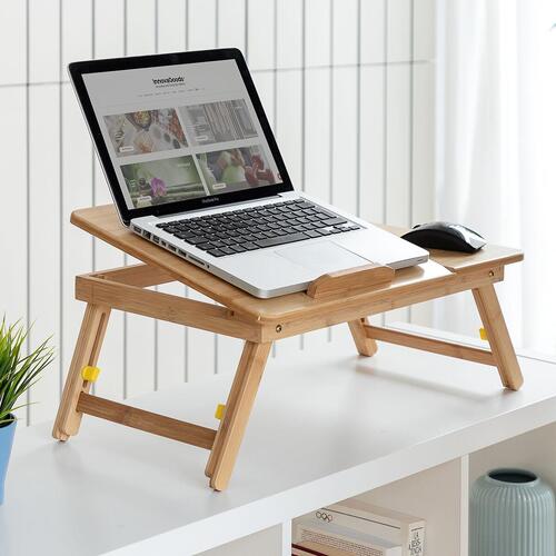 Sammenfoldeligt støttebord i bambus Lapwood InnovaGoods