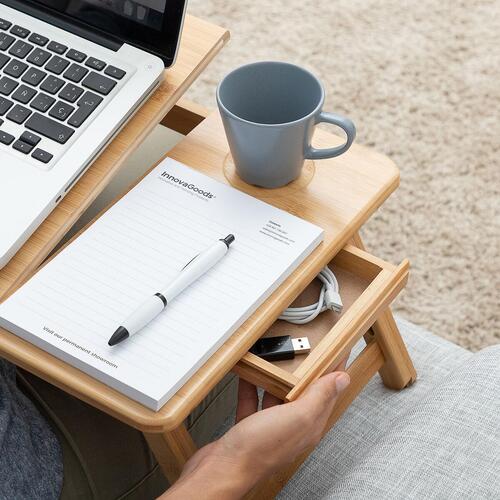 Sammenfoldeligt støttebord i bambus Lapwood InnovaGoods