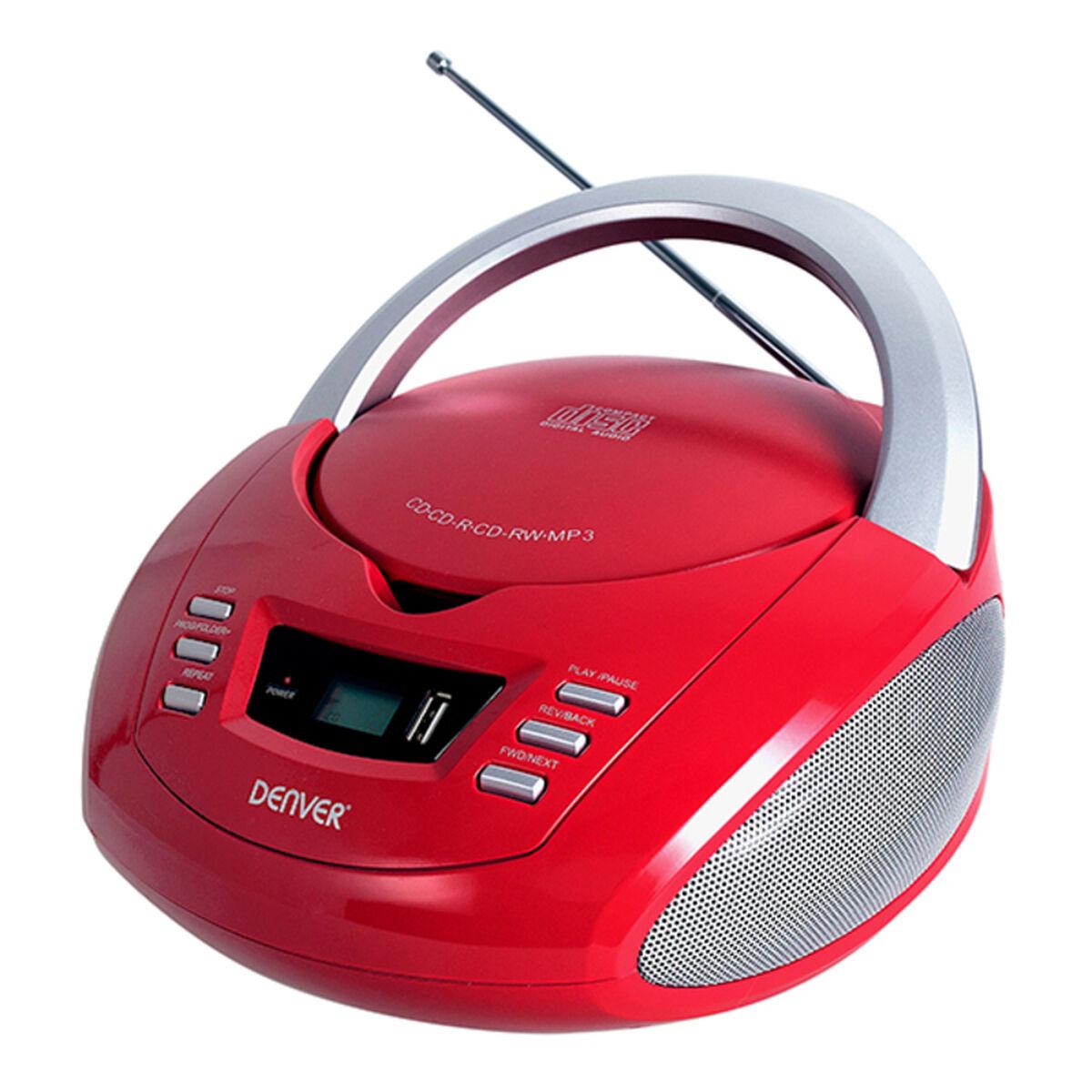Radio CD MP3 Denver Electronics TCU-211 FM 2W Rød