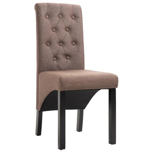 Spisebordsstole 6 stk. stof brun