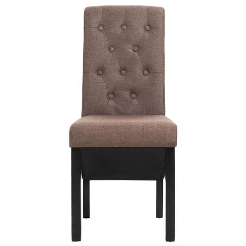 Spisebordsstole 6 stk. stof brun