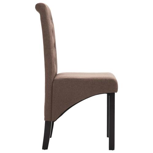 Spisebordsstole 6 stk. stof brun