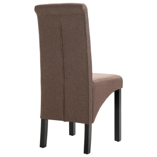 Spisebordsstole 6 stk. stof brun