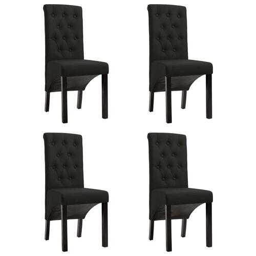 Spisebordsstole 4 stk. stof sort