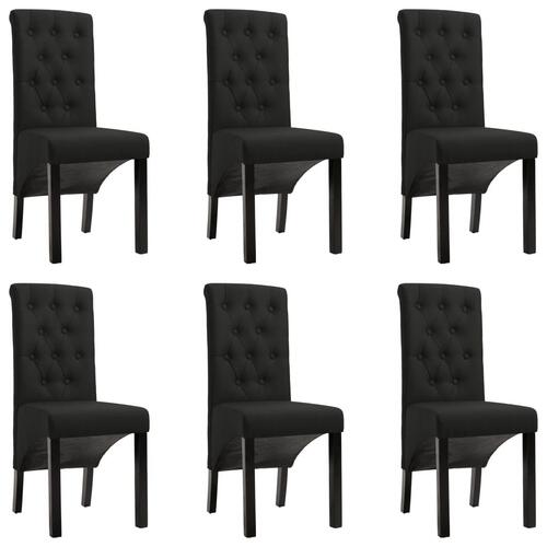 Spisebordsstole 6 stk. stof sort