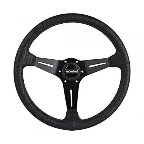OCC Motorsport Classic racerrat - sort læder, 35 cm
