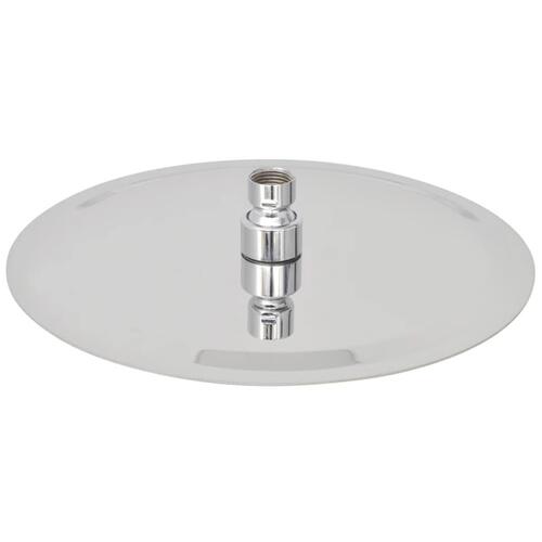 Brusehoved rustfrit stål 25 cm rund