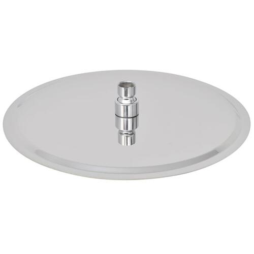 Brusehoved rustfrit stål 30 cm rund