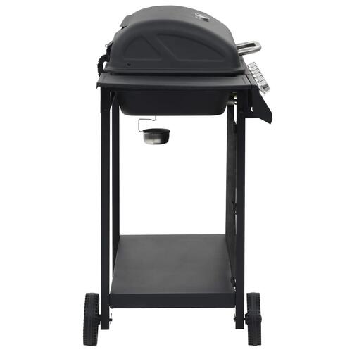 Gasgrill med 6 madlavningszoner stål sort