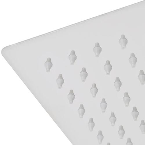 Brusehoved 20x30 cm rustfrit stål rektangulær