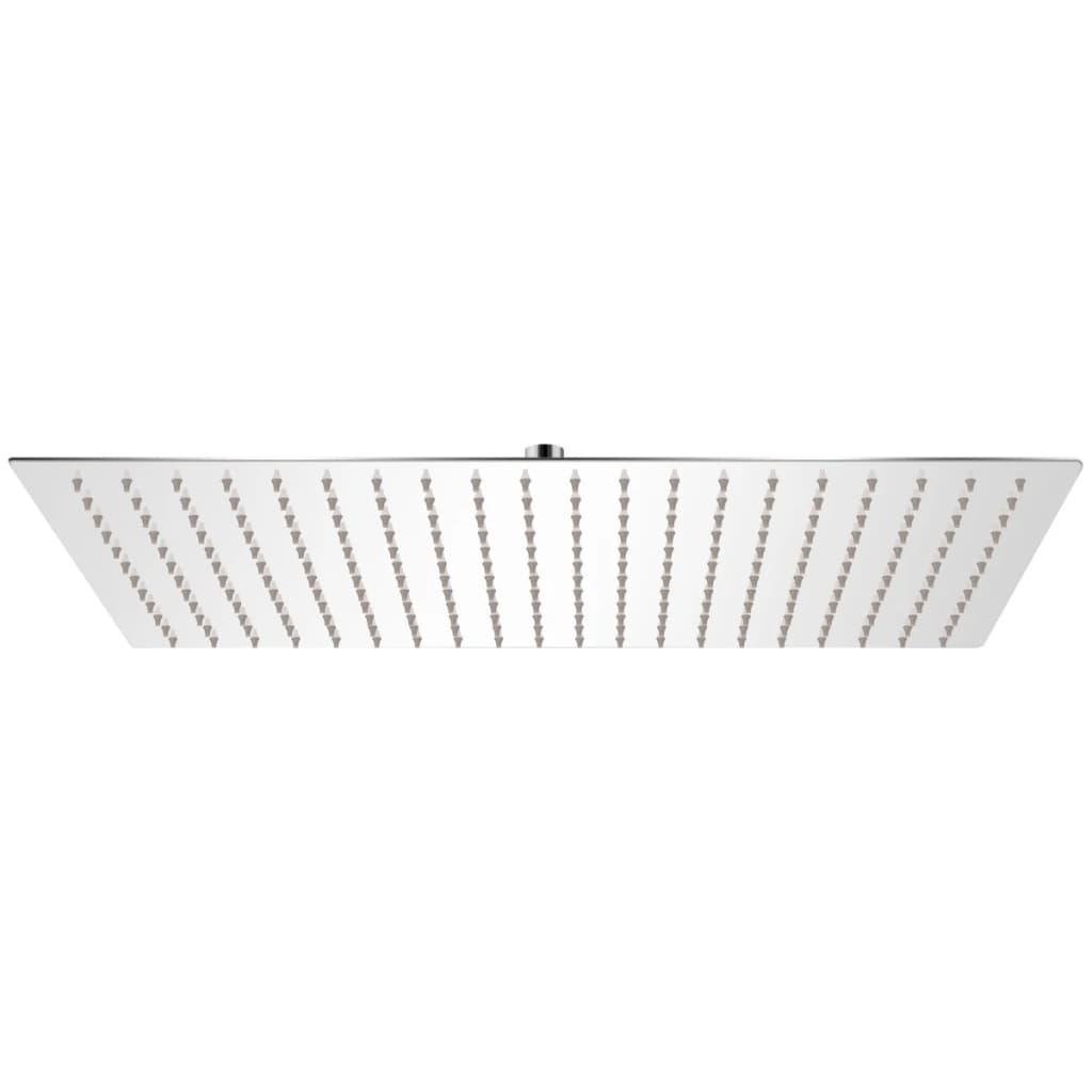 Brusehoved 30x50 cm rustfrit stål rektangulær