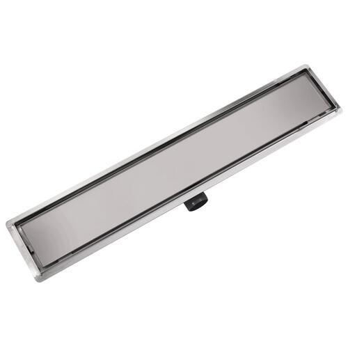 Lineært bruseafløb 730x140 mm rustfrit stål