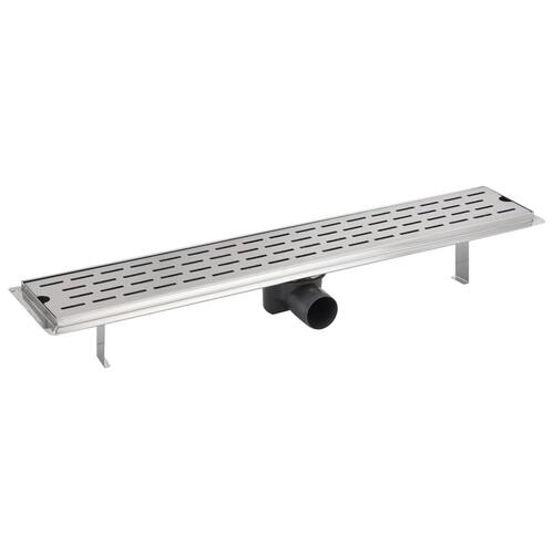 Lineært bruseafløb 730x140 mm rustfrit stål