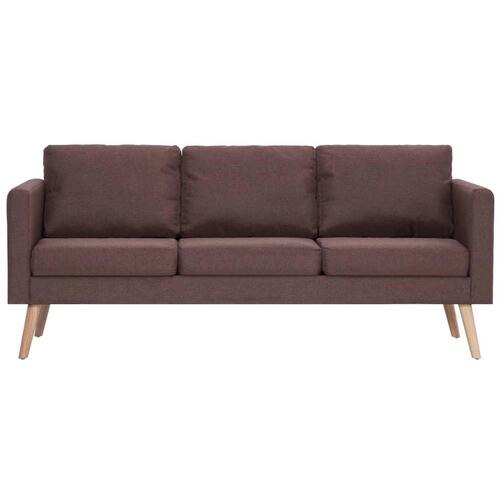 Sofasæt i 2 dele stof brun