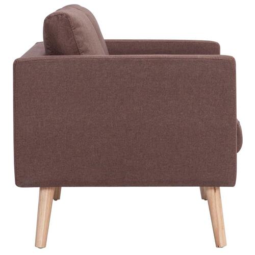 Sofasæt i 2 dele stof brun