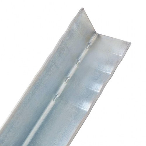L-formede jordankre - 2 stk. galvaniseret stål, 5 x 5 x 50 cm