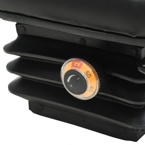 Gaffeltruck-og traktorsæde med affjedring og justerbart ryglæn