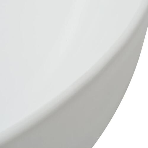 Håndvask rund keramik 41,5 x 13,5 cm hvid