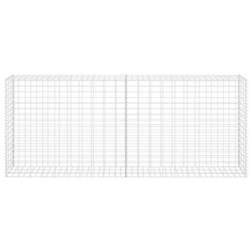 Gabionkurv 85x30x200 cm galvaniseret stål