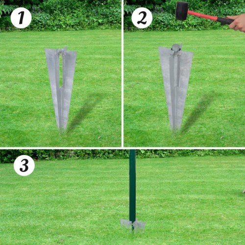 Eurohegn 25 x 1,2 m stål grøn