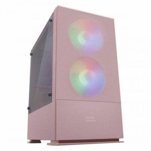 Mars Gaming ATX/mATX semi-tårn kabinet med RGB - Pink