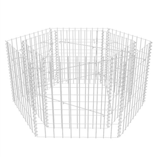 Sekskantet gabion-højbed 100x90x50 cm