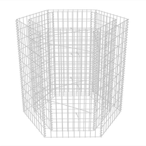 Sekskantet gabion-højbed 100x90x100 cm