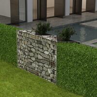 Gabionkurv galvaniseret stål 120 x 30 x 100 cm