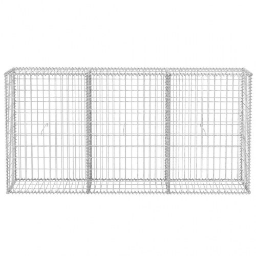 Gabionkurv 200 x 30 x 100 cm galvaniseret stål