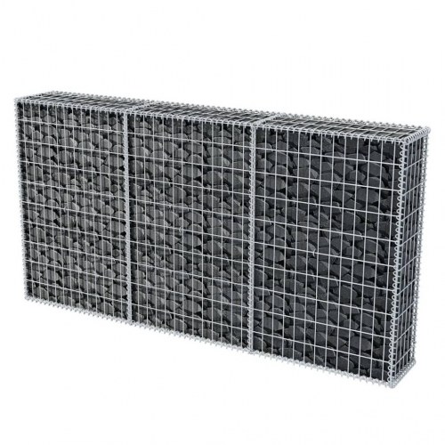 Gabionkurv 200 x 30 x 100 cm galvaniseret stål