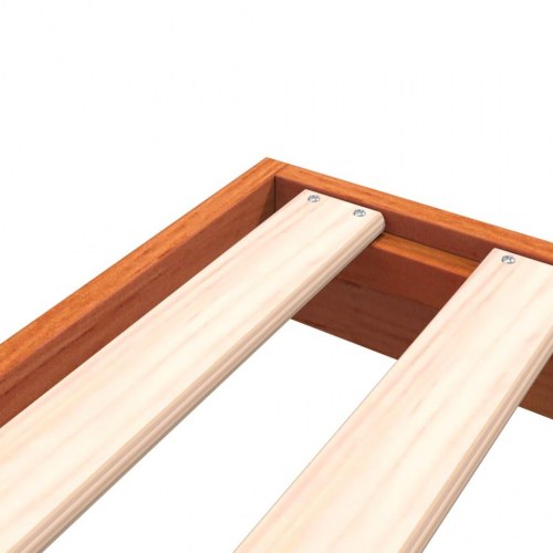 Sengeramme 150x200 cm i massivt fyrretræ - gyldenbrun
