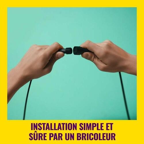Solcellelampe Wiz Elpas Sort 400 lm
