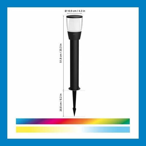 Solcellelampe Wiz Elpas Sort 400 lm