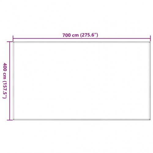 Telttæppe 400 × 700 cm i HDPE - lysegrøn