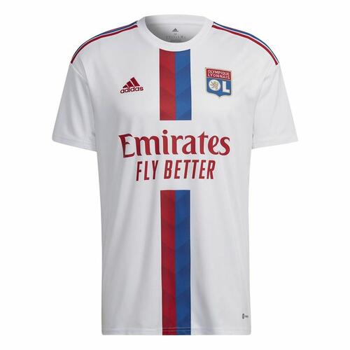 Kortærmet fodboldtrøje til mænd Adidas Olympique de Lyon 22/23 First Kit L