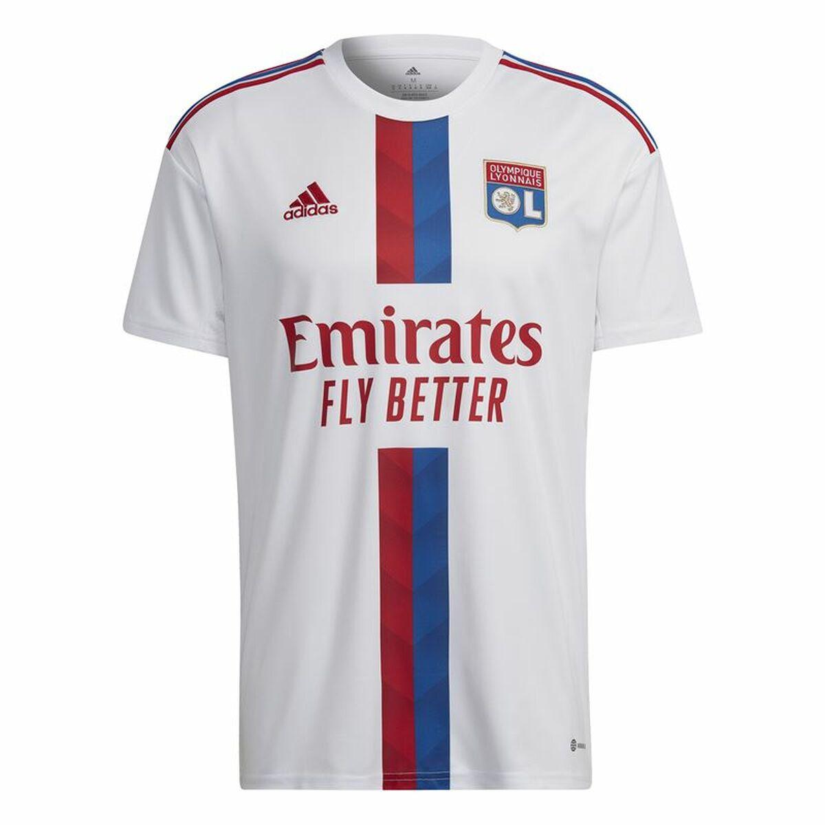 Kortærmet fodboldtrøje til mænd Adidas Olympique de Lyon 22/23 First Kit L