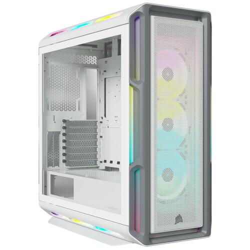 Vægmonteret rack kabinet Corsair iCUE 5000T RGB Hvid Sort