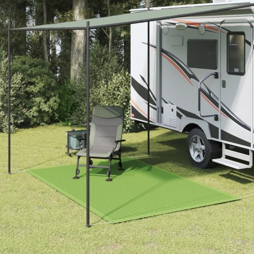Telttæppe 250 × 300 cm i HDPE - lysegrøn campingmåtte