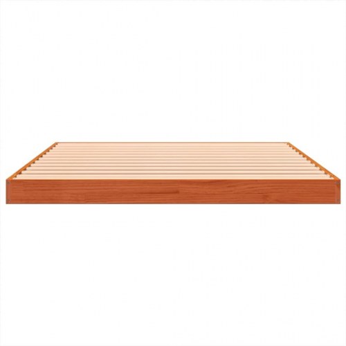 Sengeramme 120x200 cm massivt fyrretræ gyldenbrun