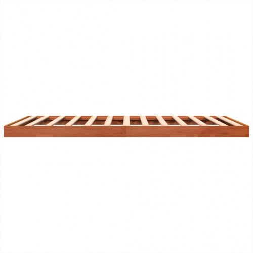 Sengeramme 120x200 cm massivt fyrretræ gyldenbrun