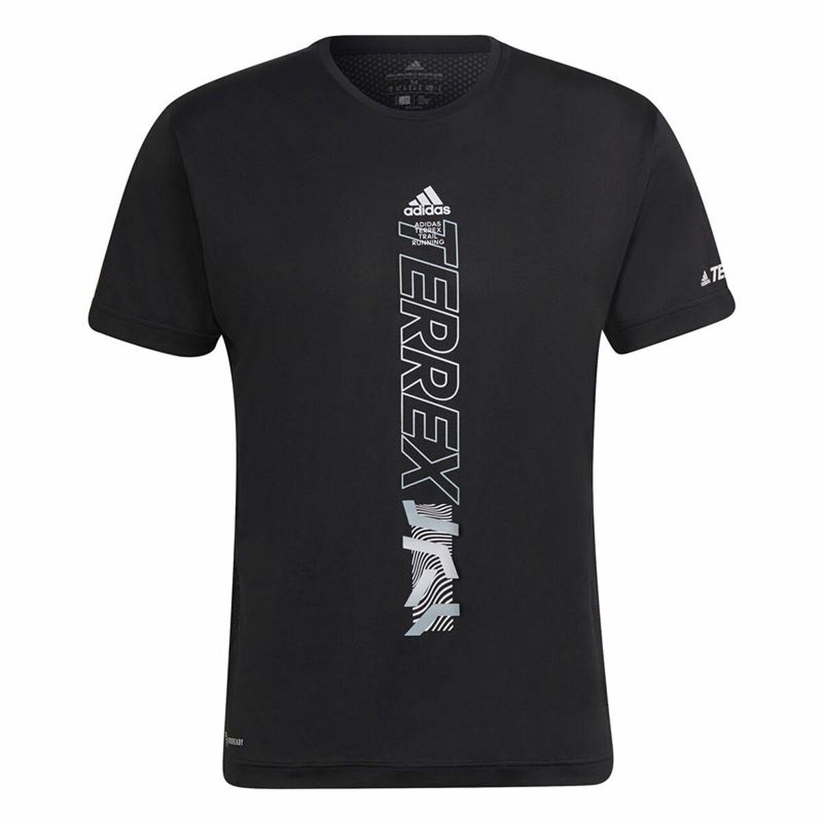 Kortærmet Shirt Til Mænd Adidas Agravic Sort