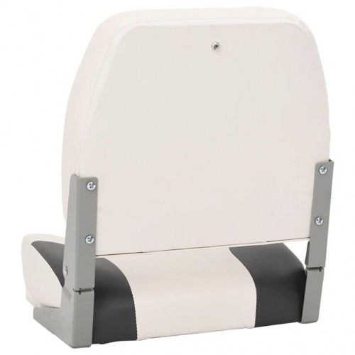 Foldbare bådsæder - 2 stk., 41 × 36 × 48 cm, sort/hvid