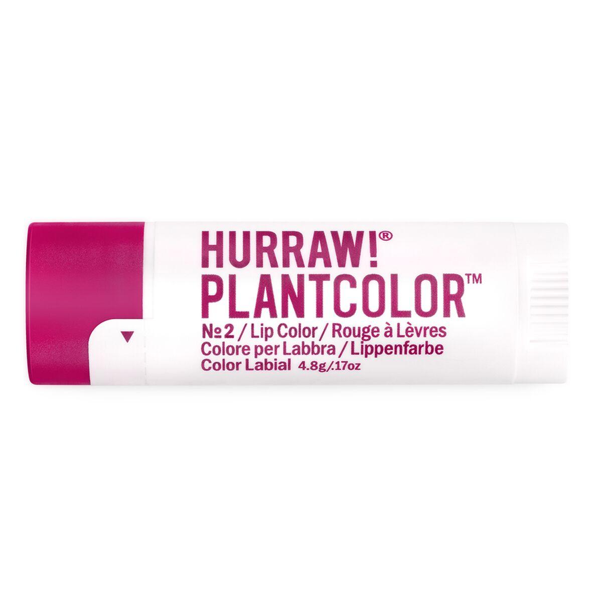 Læbepomade med farve Hurraw! PlantColor Nº 2 4,8 g Stick